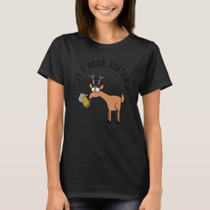 Camiseta Sua Época de Cerveja e a Estação de Deer caçando P