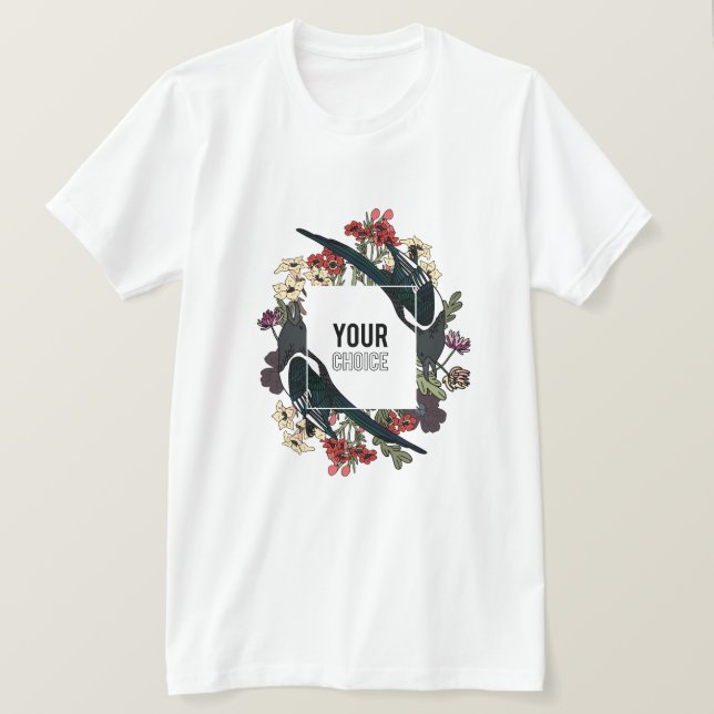 Camiseta sua escolha um design incrível (Frente do Design)