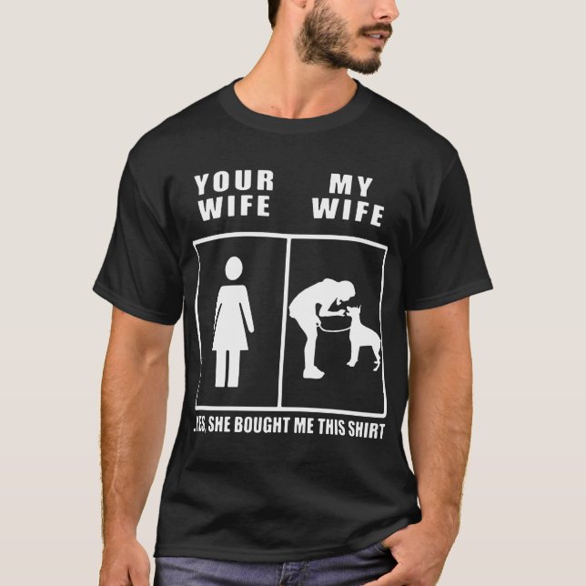 Camiseta sua esposa e minha esposa (Frente)