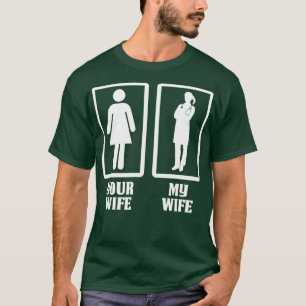 Camiseta Sua Esposa Meu Médico Esposa Doutor Dotou Doutor T