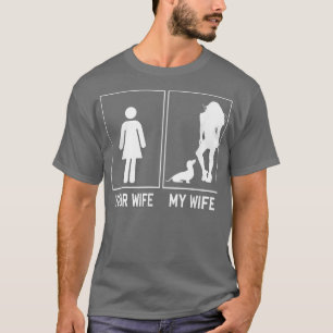 Camiseta Sua Esposa Minha Esposa Dachshund É Engraçada Pelo