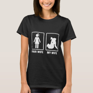 Camiseta Sua Esposa Minha Esposa Engraçado BJJ Jiu Jitsu Br