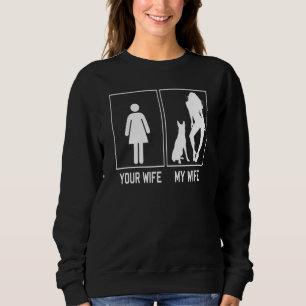 Camiseta Sua Esposa Minha Esposa Malinois Belga Para Marido