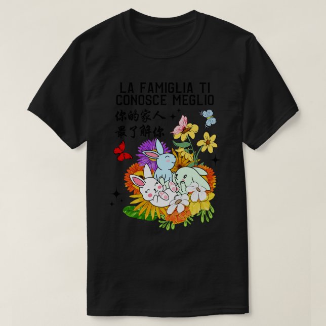 Camiseta Sua Família Conhece O Melhor Coelho Kawaii 4 (Frente do Design)