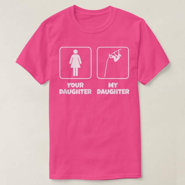 Camiseta Sua Filha Minha Filha Engraçado Cofre 4 (Frente do Design)