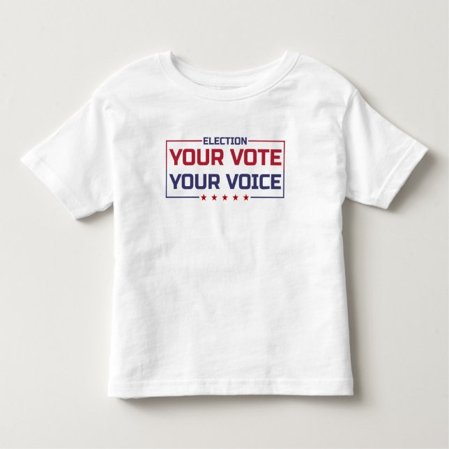 Camiseta Sua fonte colorida Vote Sua Voz (Frente)