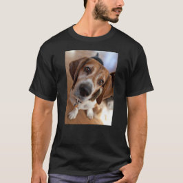 Camiseta Sua foto personalizada de cachorro-da-papoila