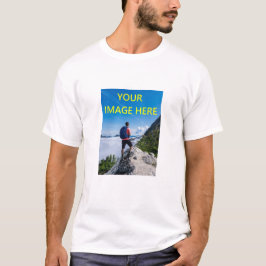 Camiseta Sua Foto Personalizada, Sua Imagem Aqui Mostra, Pe