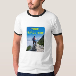 Camiseta Sua Foto Personalizada, Sua Imagem Aqui Mostra, Pe