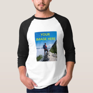Camiseta Sua Foto Personalizada, Sua Imagem Aqui Mostra, Pe