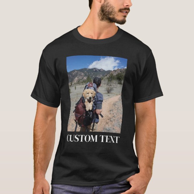 Camiseta Sua Foto & Texto Aqui, Foto Personalizada, Persona (Frente)