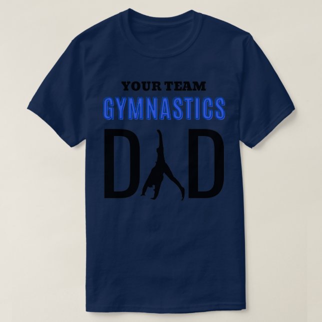 Camiseta sua ginástica em equipe pai 1 (Frente do Design)