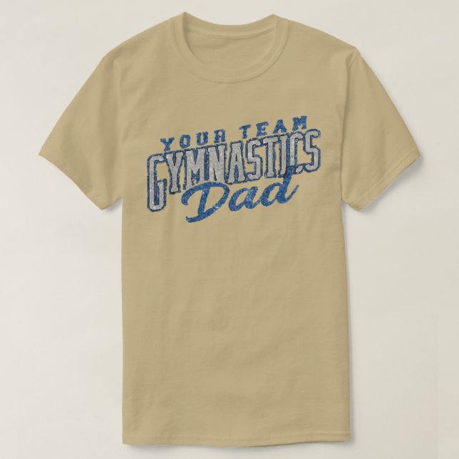 Camiseta sua ginástica em equipe pai 2 (Frente do Design)