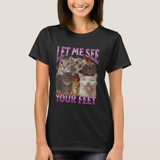 Camiseta Sua Grafia De Macaco Engraçada Com Os Pés (Frente)