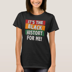 Camiseta Sua História Negra para Mim Homens do Orgulho Afri