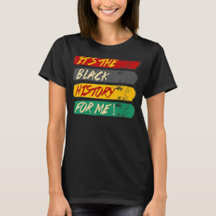 Camiseta Sua História Negra Para Mim Orgulho Africano-Ameri