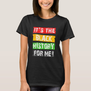 Camiseta Sua História Negra Para Mim Orgulho Africano, Home