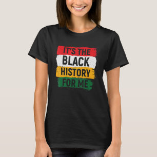 Camiseta Sua História Negra Para Mim Orgulho Africano, Home