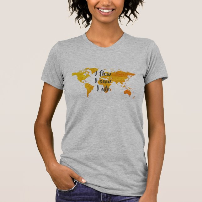 Camiseta Sua Lista de Viagem Para Fazer (Frente)