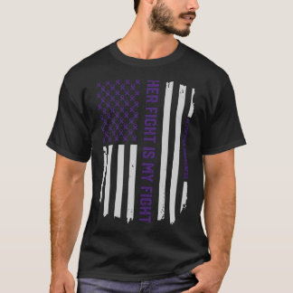 Camiseta Sua luta - bandeira americana da consciência de