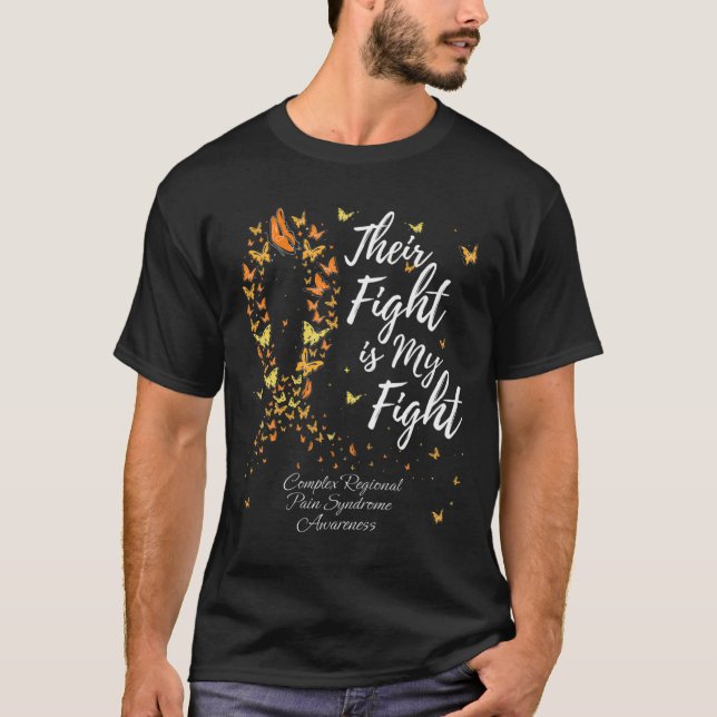 Camiseta Sua Luta Contra A Síndrome De Dor Regional Complex (Frente)