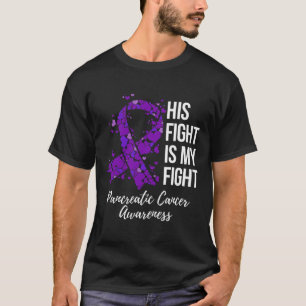 Camiseta Sua Luta É A Minha Consciência Do Câncer de pâncre