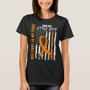 Camiseta Sua Luta É A Minha Luta Com O Filho Pequeno Leucem