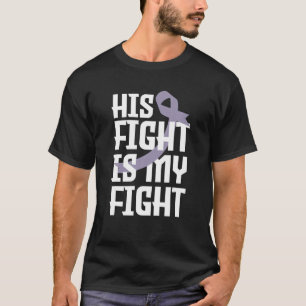 Camiseta Sua Luta É A Minha Luta Com O Marido Cancer Testic
