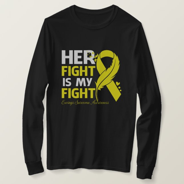 Camiseta Sua Luta É A Minha Luta Contra As ORELAS SARCOMA S (Frente do Design)