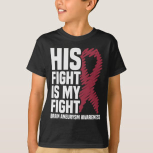 Camiseta Sua Luta É A Minha Luta Contra O Aneurismo Cérebro