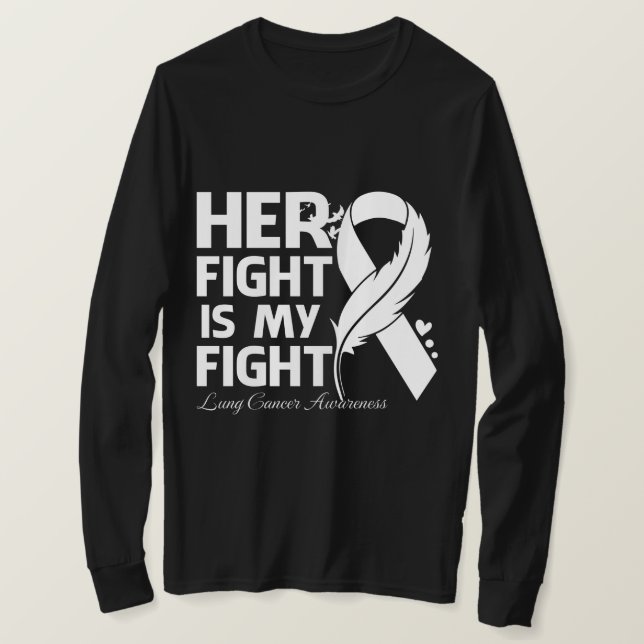 Camiseta Sua Luta É A Minha Luta Contra O CANCER SENSIBILIZ (Frente do Design)