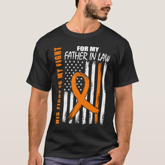 Camiseta Sua Luta É Meu Pai De Luta, Leucemia De Direito. (Frente)