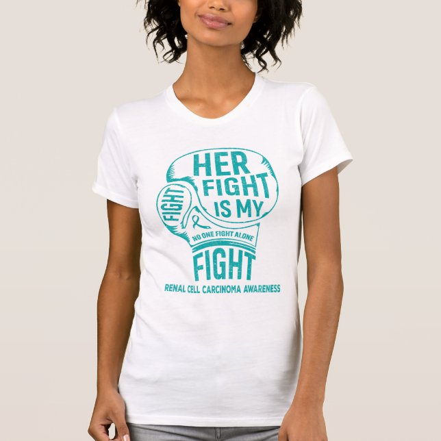 Camiseta Sua Luta É Minha Luta Com Carcinoma De Células Ren (Frente)