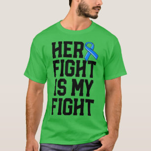 Camiseta Sua Luta É Minha Luta Com Homens Marido ALS Blue R