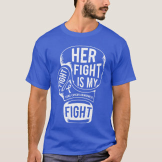 Camiseta Sua Luta é Minha Luta Conscientização do Câncer de