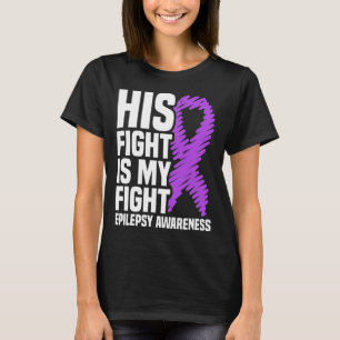 Camiseta Sua Luta É Minha Luta Contra A Epilepsia Roxa