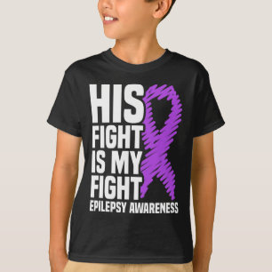 Camiseta Sua Luta É Minha Luta Contra A Epilepsia Roxa