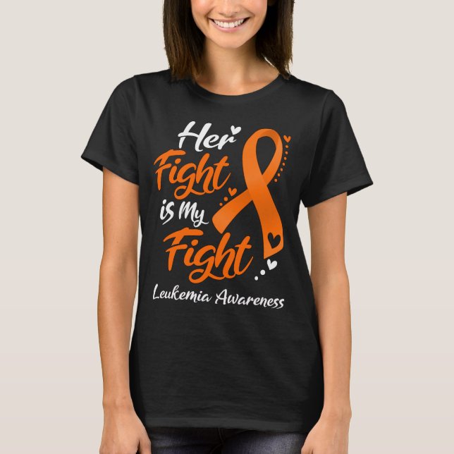 Camiseta Sua Luta É Minha Luta Contra A LEUCEMIA SENSIBILIZ (Frente)