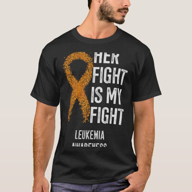 Camiseta Sua Luta É Minha Luta Contra A Leucemia Sensibiliz (Frente)