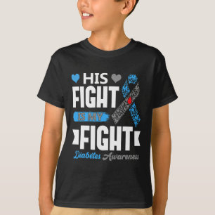 Camiseta Sua Luta É Minha Luta Contra Diabetes Do Tipo 1 Da