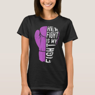 Camiseta Sua Luta É Minha Luta Contra O Lúpus De Fita Roxo