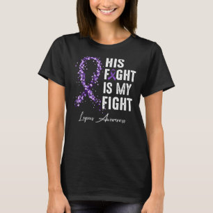 Camiseta Sua Luta É Minha Luta Contra O Lúpus De Fita Roxo