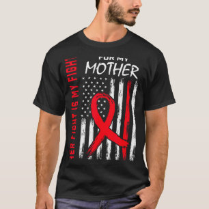 Camiseta Sua Luta É Minha Luta Mãe Coração Doença Conscient