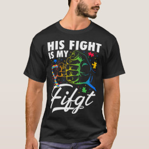 Camiseta Sua Luta É Minha Luta Punho Quebra-Cabeça Conscien