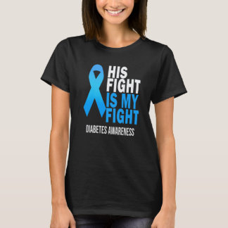 Camiseta Sua Luta é Minha Luta Use Azul Conscientização sob
