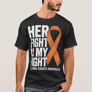 Camiseta Sua Luta Minha Luta Fita Laranja Leucemia Câncer