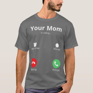Camiseta Sua mãe chamando a vintagem das mães celebradoras