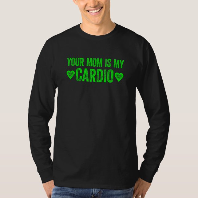 Camiseta Sua Mãe É Meu Cardio Dito 3 (Frente)