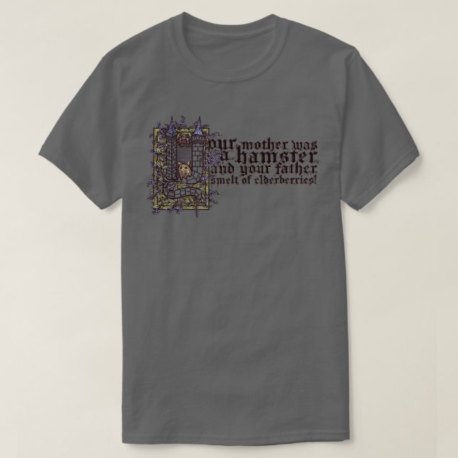 Camiseta Sua mãe era um Hamster (Frente do Design)