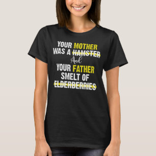 Camiseta Sua Mãe Era Uma Piada De Hamster
